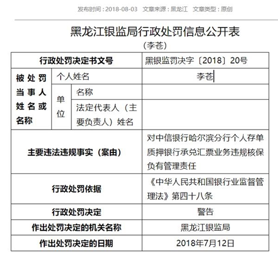 员工合伙诈骗1.86亿！原中信银行支行高管被判14年