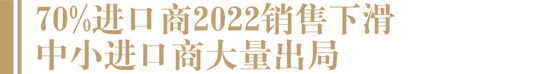 进口酒商生存现状调研：70%公司2022年业绩继续下滑，今年能迎来“暖春”吗？