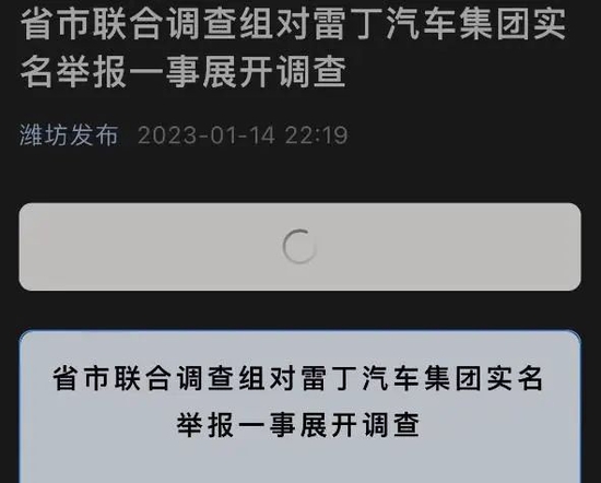 雷丁汽车的实名举报，背后很无趣