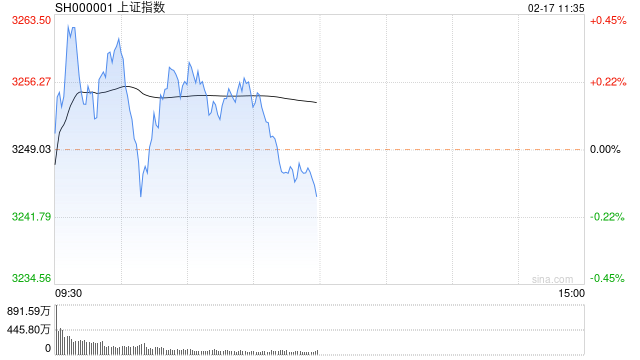 快讯：三大指数走势分化创指跌0.6% ChatGPT概念股回调